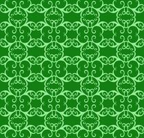 Original seamless pattern in the form of lattice on a green background vector