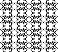 Seamless black lattice pattern on a white background vector