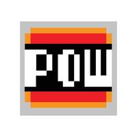 POW Effect Game Pixel vector