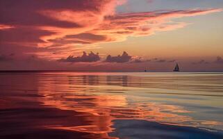 an amaizing sunset background photo