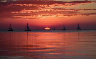 an amaizing sunset background photo
