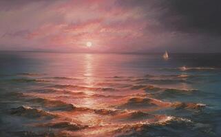 an amaizing sunset background photo