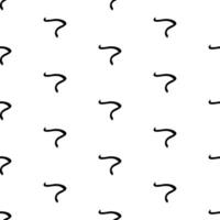 Seamless pattern with sketch squiggle vector