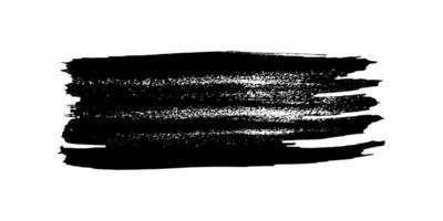 Black brush stroke on white background vector