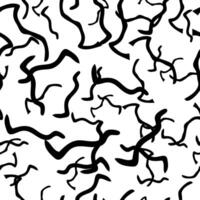 Seamless pattern with sketch squiggle vector