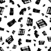 Seamless Pattern with hand drawn scribble smears vector