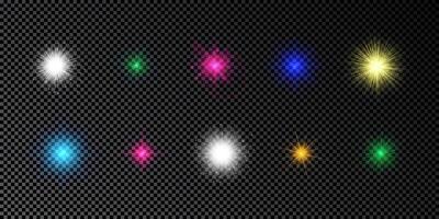 Light effect of lens flare vector