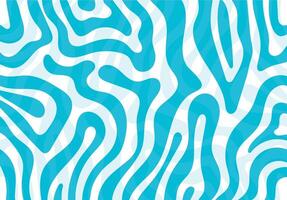 Abstract wallpaper, background of wavy lines. water,tiger, zebra stripes. Blue colors. illustration. Graphic design. Trippy pattern in hand draw style. vector