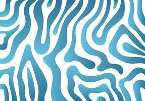 Abstract wallpaper, background of wavy lines. water,tiger, zebra stripes. Blue gradient colors. illustration. Graphic design. Trippy pattern in hand draw style. vector