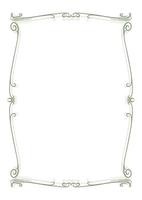 Floral frame background template vector