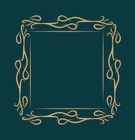 luxury vintage frame background template vector