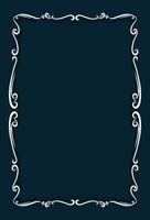 Luxury vintage frame background vector