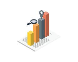 Benchmarking is a method that allows companies to compare products, performance and services to top competitors vector