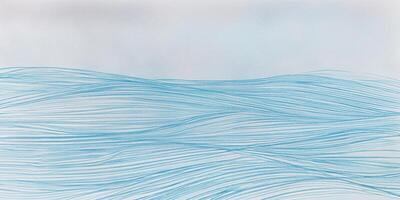 Blue Wave Lines Background - Abstract Geometric Pattern photo