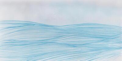Blue Wave Lines Background - Abstract Geometric Pattern photo