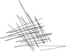 Abstract line art featuring random sketches vector