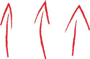 red arrows direction pointing upwards vector