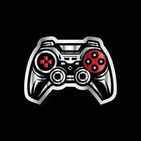 a game controller on a black background vector