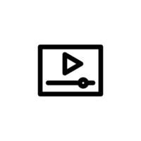 tutorial videos icon line style vector