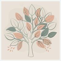 Majestic Big Tree , High-Resolution, Detailed Tree Illustration for Graphic Design and Print vector