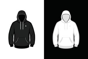 Hoodie Mock up Design Template vector