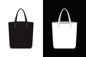 Modern simple Tote Bag Mock up vector
