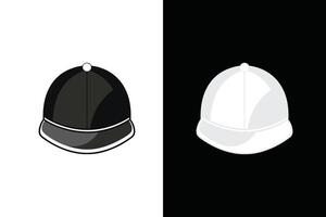 Round Cap Hat Mock up vector