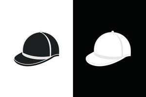 Black and white Cap Hat Mock up vector
