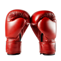 Red Boxing Gloves Isolated on Transparent Background png