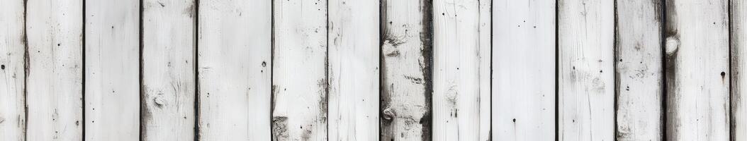 Rustic white wood planks with grain and weathered texture photo