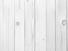 White wood planks texture with knots and natural grain details photo