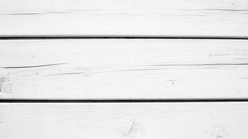 Distressed white wood planks with visible grain and texture details photo