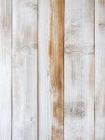 Textured wooden planks with white and natural finishes in daylight photo