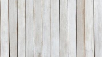 White wooden planks with a rustic texture in natural lighting photo