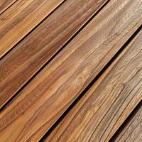Wood decking showcasing natural grain patterns in warm tones photo
