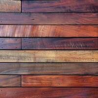 Wood decking in rich colors arranged in a decorative pattern photo