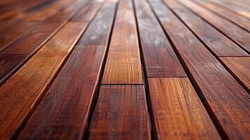 Wood decking with rich texture in a warm, inviting setting photo