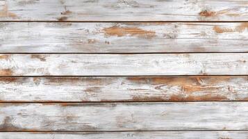 Weathered wood planks background with rustic texture and natural grain photo