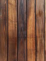 Durable wood decking planks arranged in a uniform pattern indoors photo