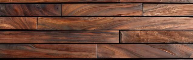 Wood decking planks arranged in a neat pattern for outdoor use photo