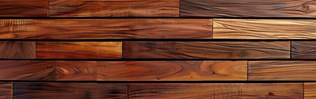 Wood decking panels arranged in a neat pattern photo