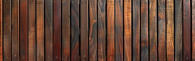 Wood decking surface with rich texture and colors in natural sunlight photo