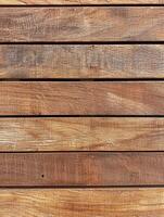 Natural wood decking panels arranged in a pattern photo