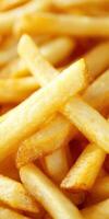 Crispy golden French fries served hot and ready to enjoy photo