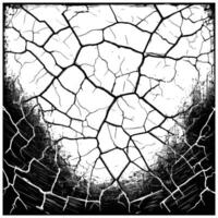 Abstract Cracked Surface with Gradient Effect vector