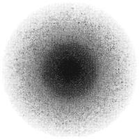 Circular Black and White Halftone Pattern vector