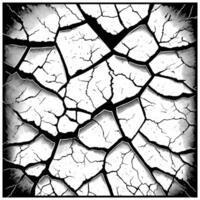 Cracked Surface Texture Pattern vector