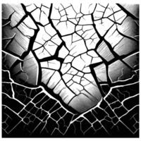 Cracked Surface Pattern Illustration vector