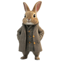 Peter Rabbit Character on Transparent Background. png