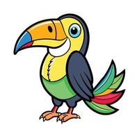 A Colorful drawing of a toucan bird vector